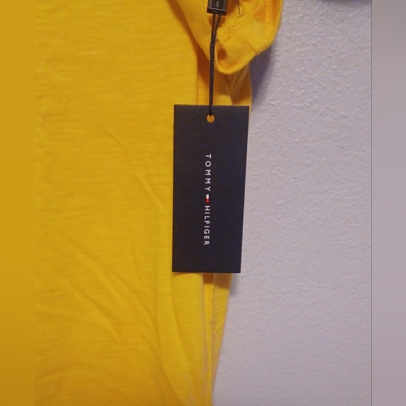 TOMMY HILFIGER Women's Sunflower Cotton Caftan Split-Neck T-Shirt Small NWT - Picture 7 of 10